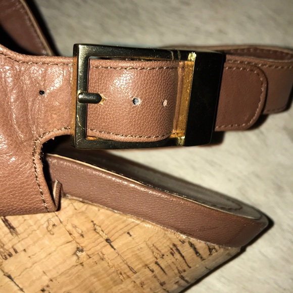 Calvin Klein Cork Wedge Sandals - Picture 8 of 9